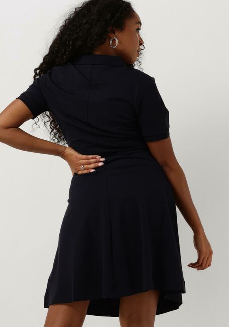 Donkerblauwe TOMMY HILFIGER Mini jurk F+F OPEN PLCKTLYCLL POLO DRESS - large