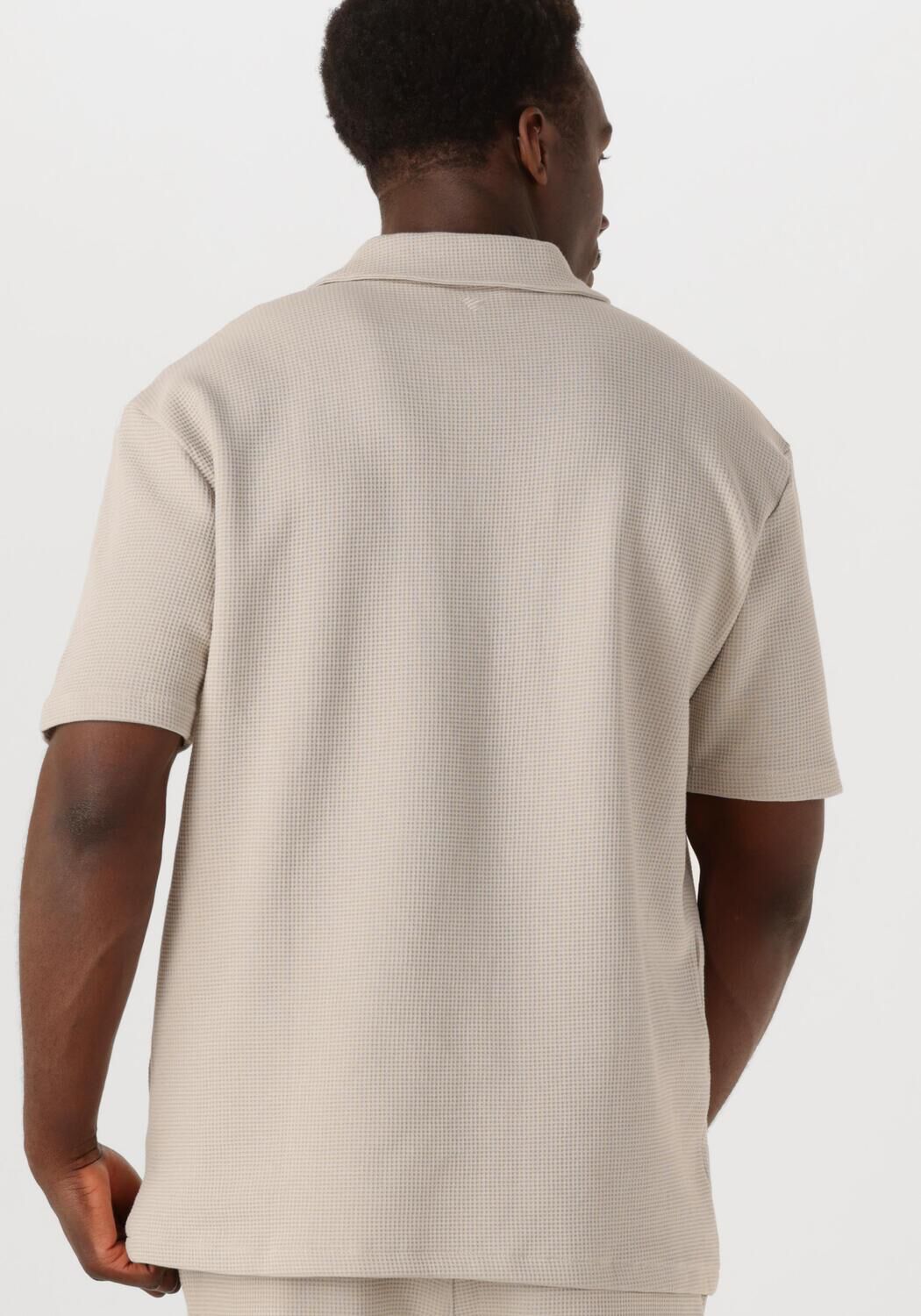 PURE PATH Heren Polo's & T-shirts Loose Fit Polo Ss T-shirts Beige