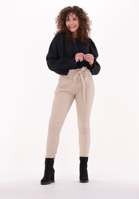 Beige IBANA Pantalon PAULA STRETCH LEATHER - large
