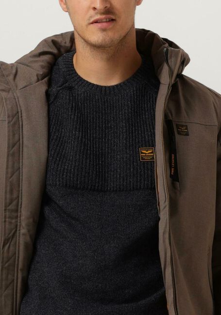 Bruine PME LEGEND Parka's SEMI LONG JACKET STRATOR ICON 2.0 MELANGE TWILL - large