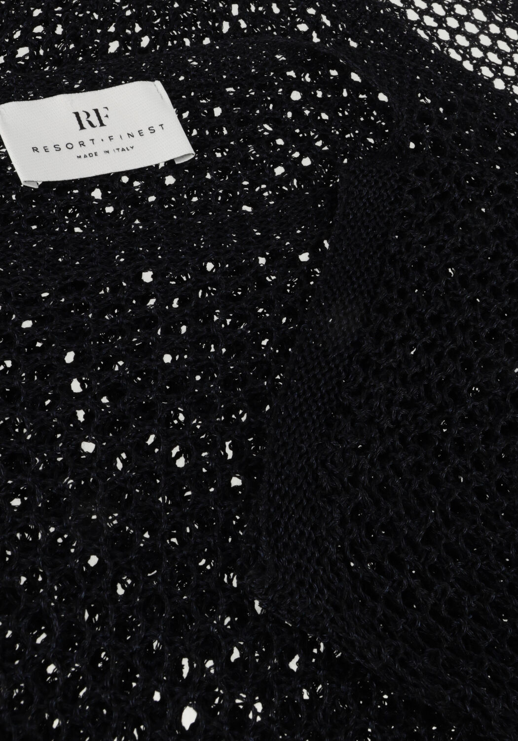 Zwarte RESORT FINEST Trui CROCHET SWEATER - large