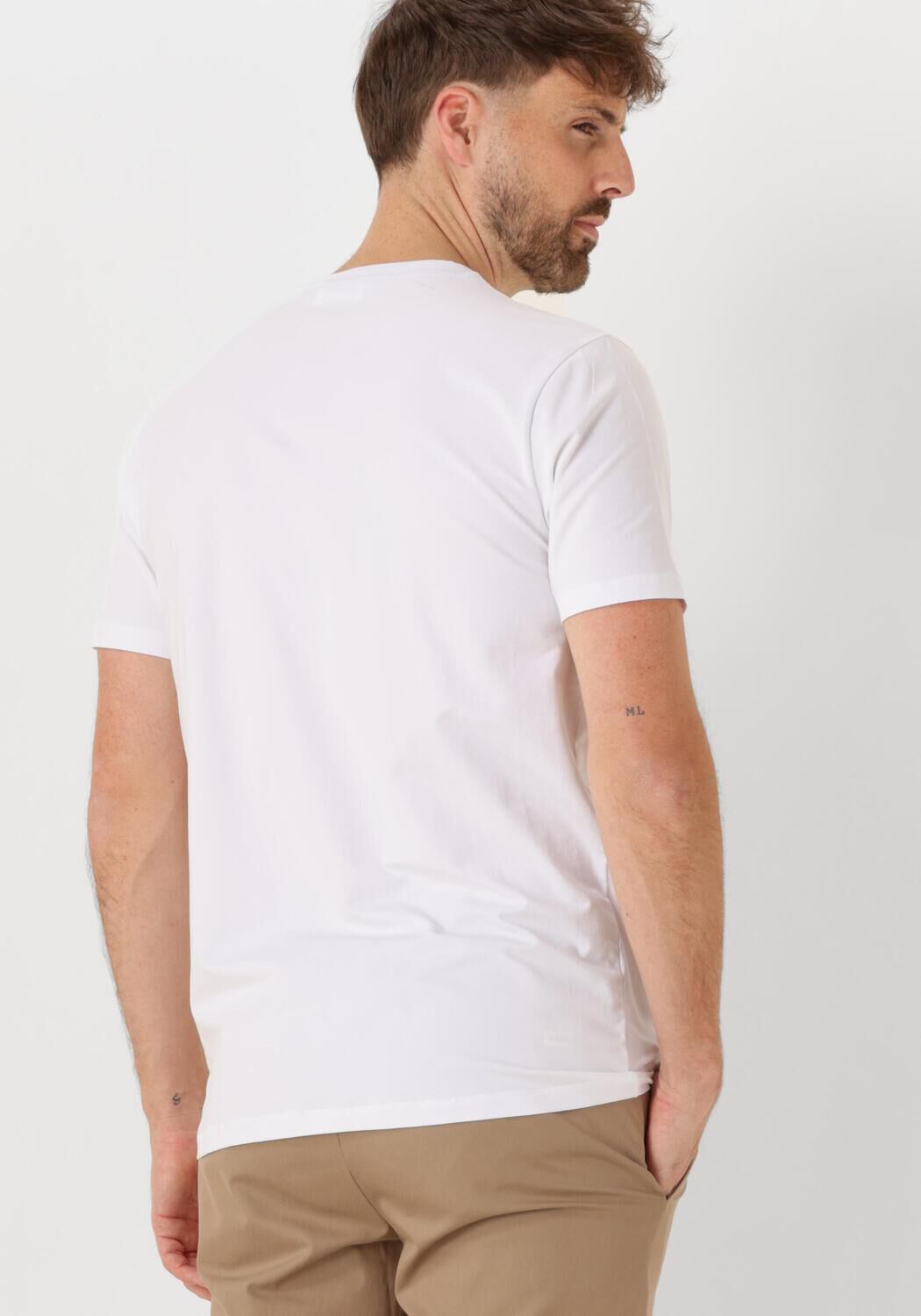 GENTILUOMO Heren Polo's & T-shirts T-shirt Ss J2016-202 Wit