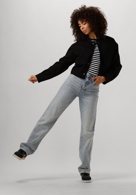 Zwarte CALVIN KLEIN Tops & T-shirts WOVEN LABEL RIB LONG SLEEVE - large