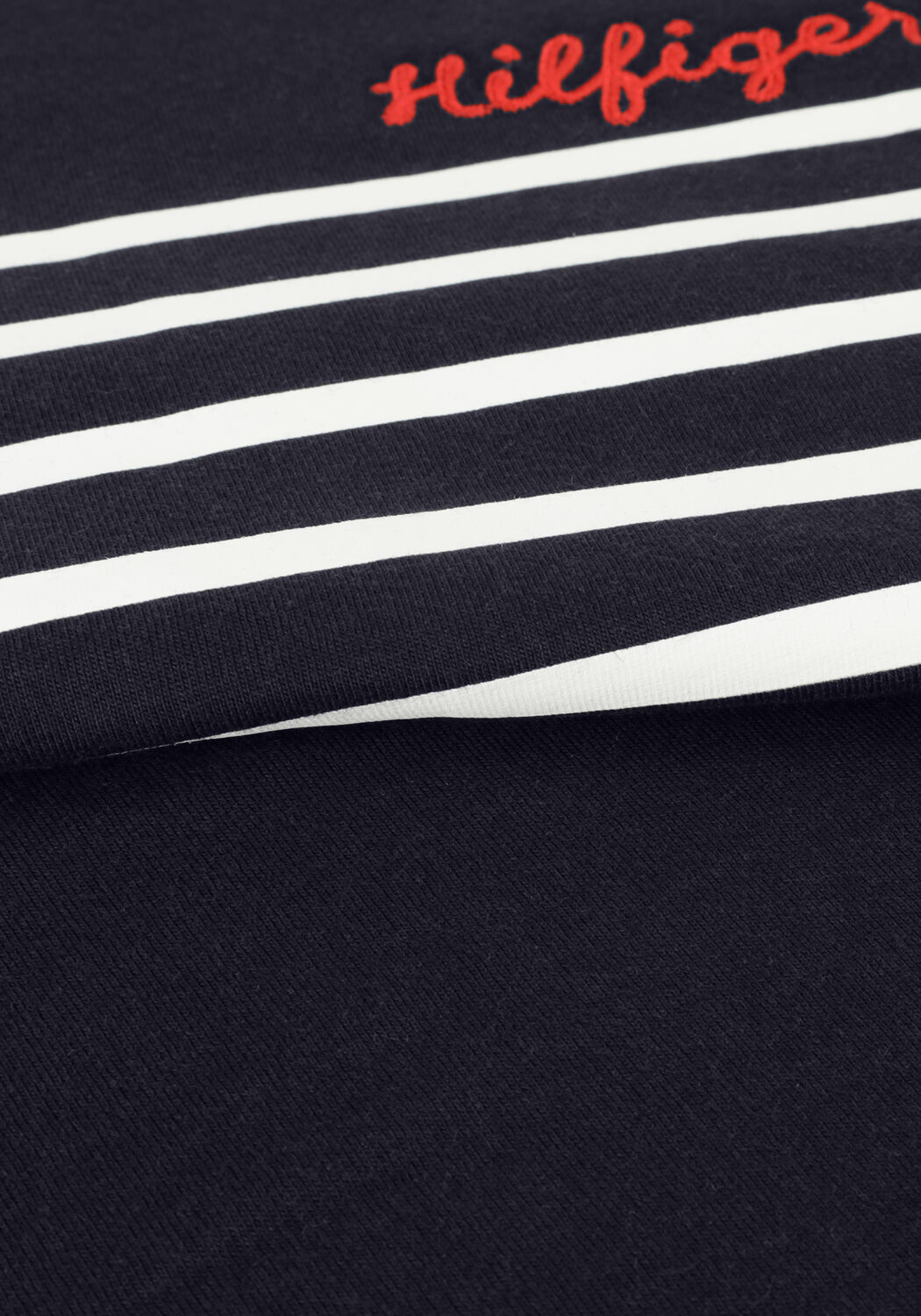 Donkerblauwe TOMMY HILFIGER T-shirt TLX STRIPE EMB C-NK SS - large