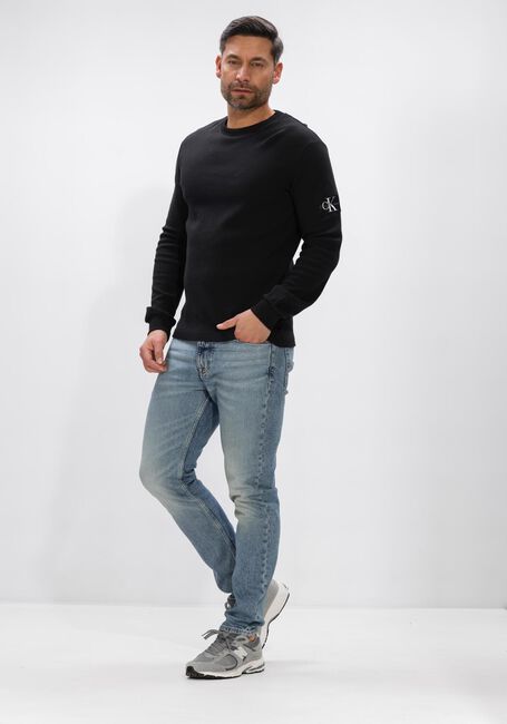 Zwarte CALVIN KLEIN Polo BADGE WAFFLE LS TEE - large