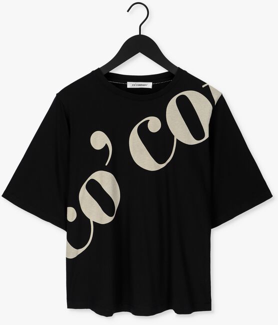 Zwarte CO'COUTURE T-shirt MAXI LOGO CLUB TEE - large