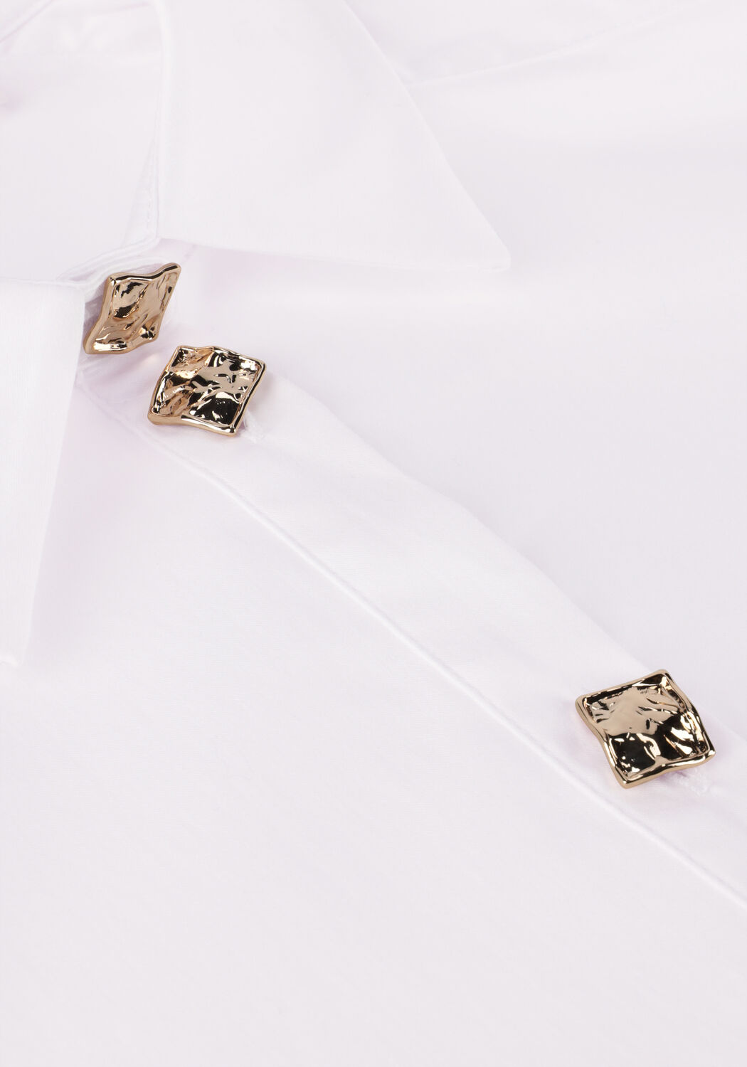 Witte NOTES DU NORD Blouses IBI SHOULDER PAD SHIRT - large