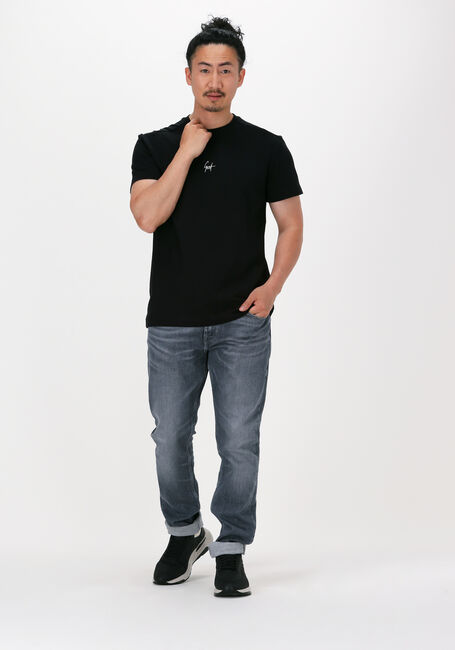 Zwarte GENTI T-shirt J4046-3236 - large