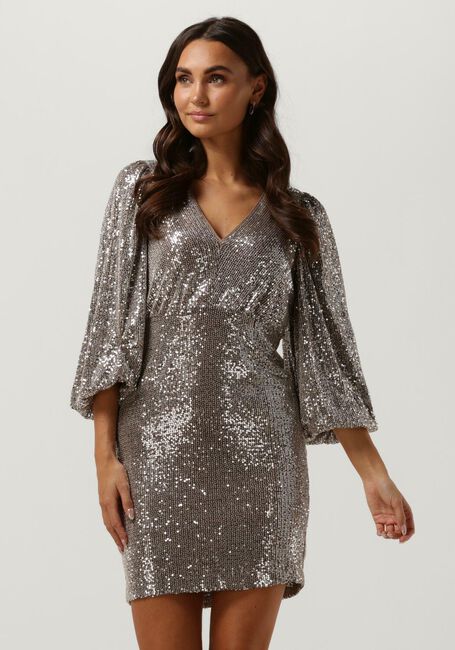 Zilveren Y.A.S. Mini jurk YASSTEEL 3/4 DRESS - large