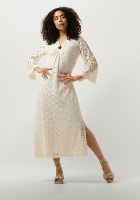Witte ANA ALCAZAR Midi jurk MAXI DRESS SLEEVES - large