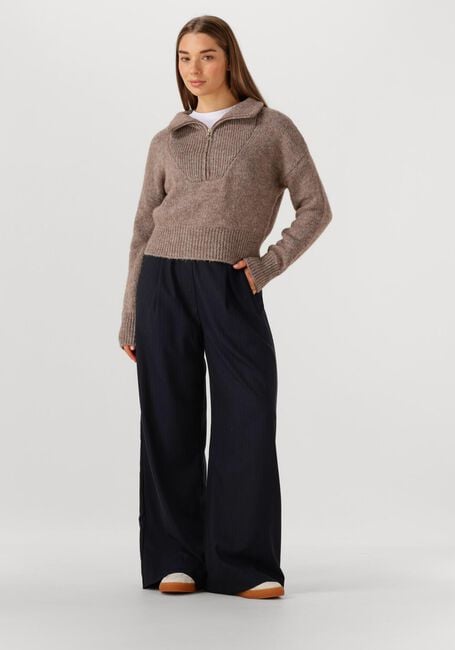 Taupe BY-BAR Trui BOXY BEAU PULLOVER - large