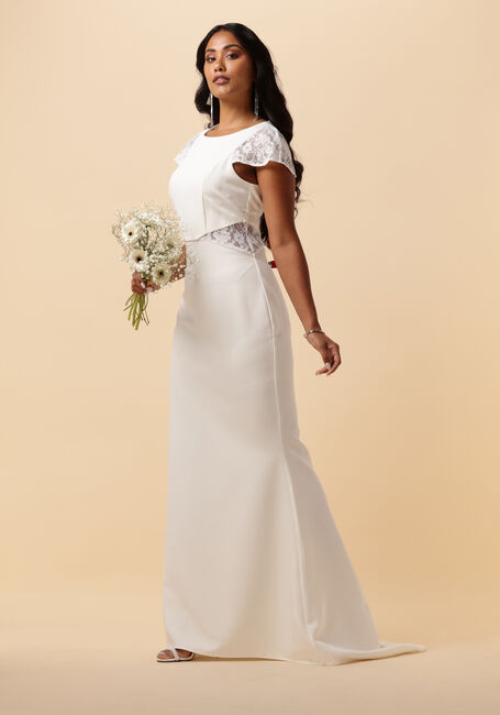 Witte Y.A.S. Bruidsmode YASCHRISTA CS MAXI TRAIN DRESS - large