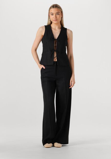 Zwarte ROUGE EDIT Wijde broek ROUSUMMER HW WF TROUSER - large