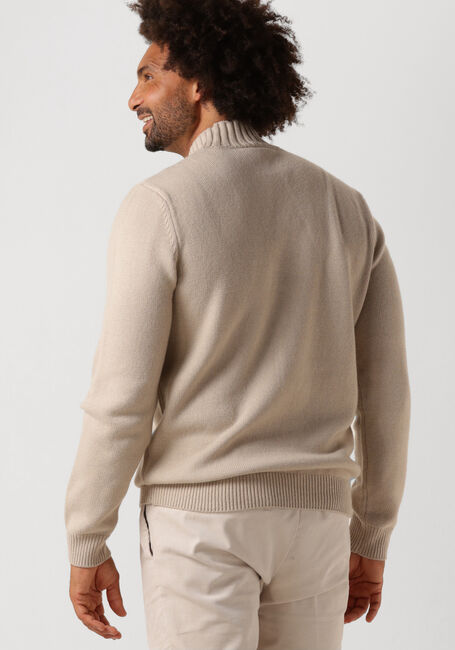 Beige PROFUOMO Coltrui PULLOVER MOCK NECK - large