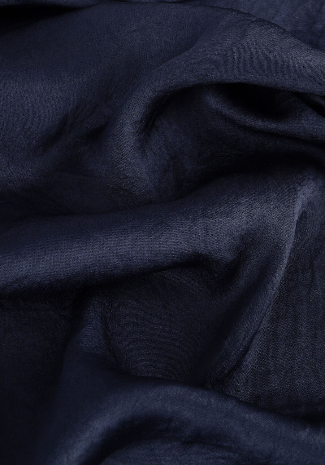 Donkerblauwe SUMMUM Midi jurk DRESS SILKY TOUCH - large