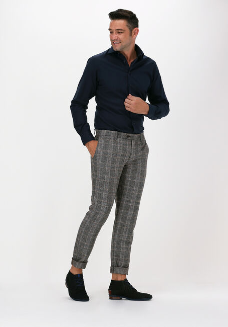 Donkerblauwe PROFUOMO Klassiek overhemd HULL - large