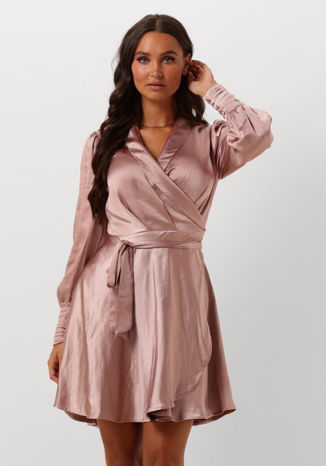 roze omoda atelier mini jurk x bo