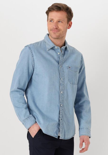 Blauwe TOMMY HILFIGER Overshirt DENIM RF SHIRT - large