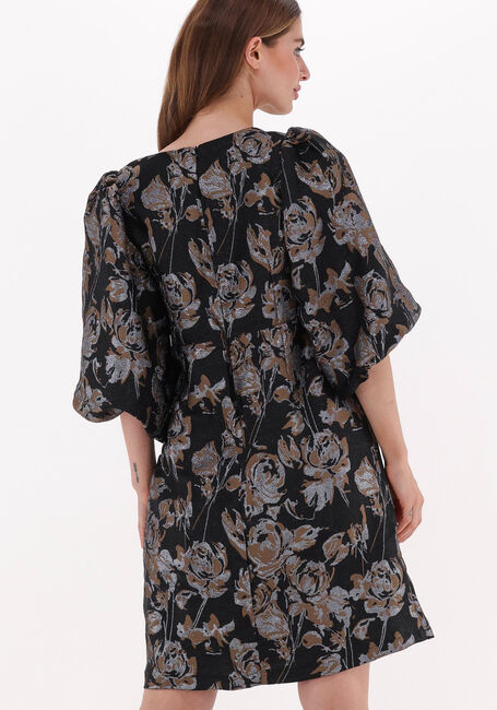 Zwarte CO'COUTURE Mini jurk STELLA JACQUARD V-DRESS - large