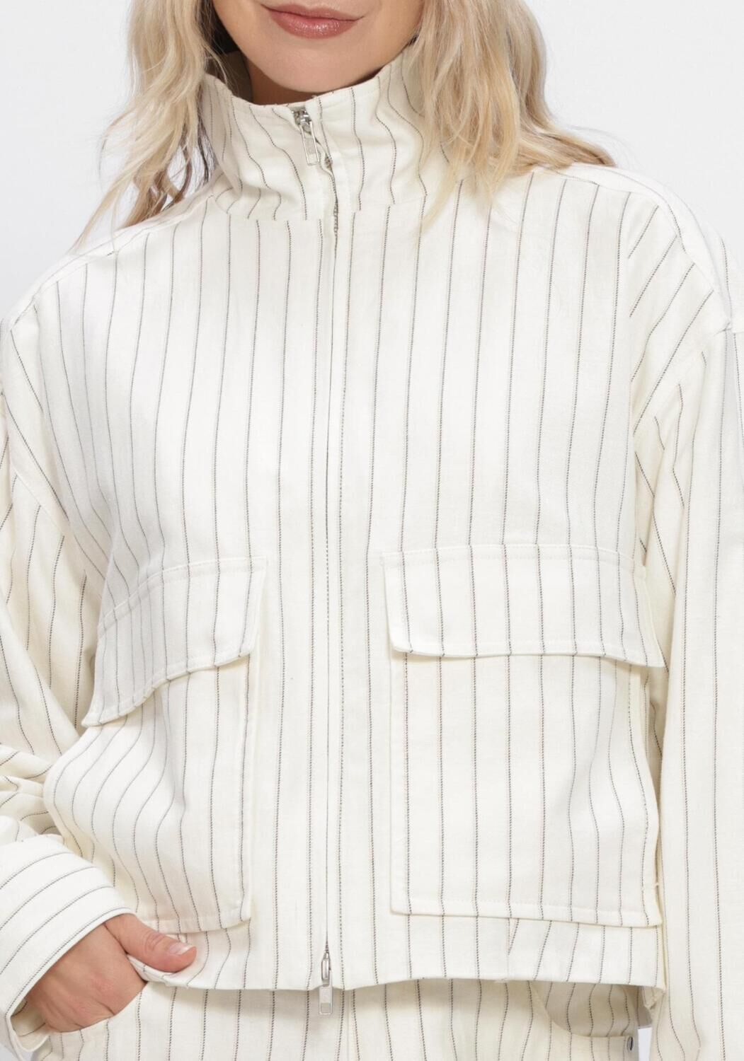 Gebroken wit SECOND FEMALE Jack CILISS JACKET - large