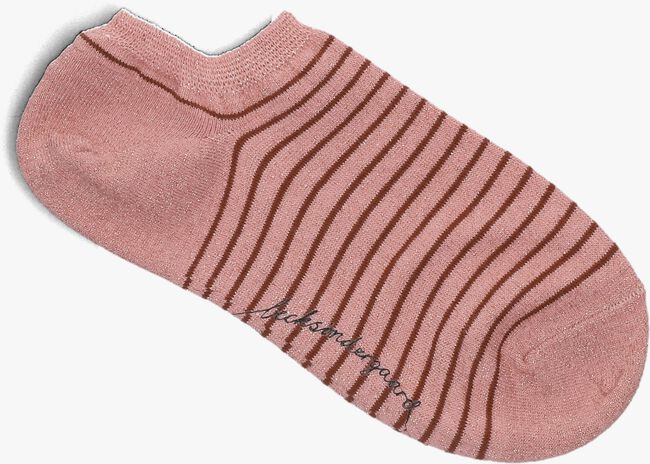 Roze BECKSONDERGAARD Sokken STRIPE GLITTER SNEAKIE SOCK - large