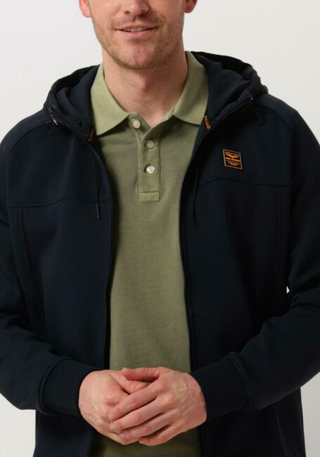 Blauwe PME LEGEND Jack ZIP JACKET INTERLOCK SWEAT - large