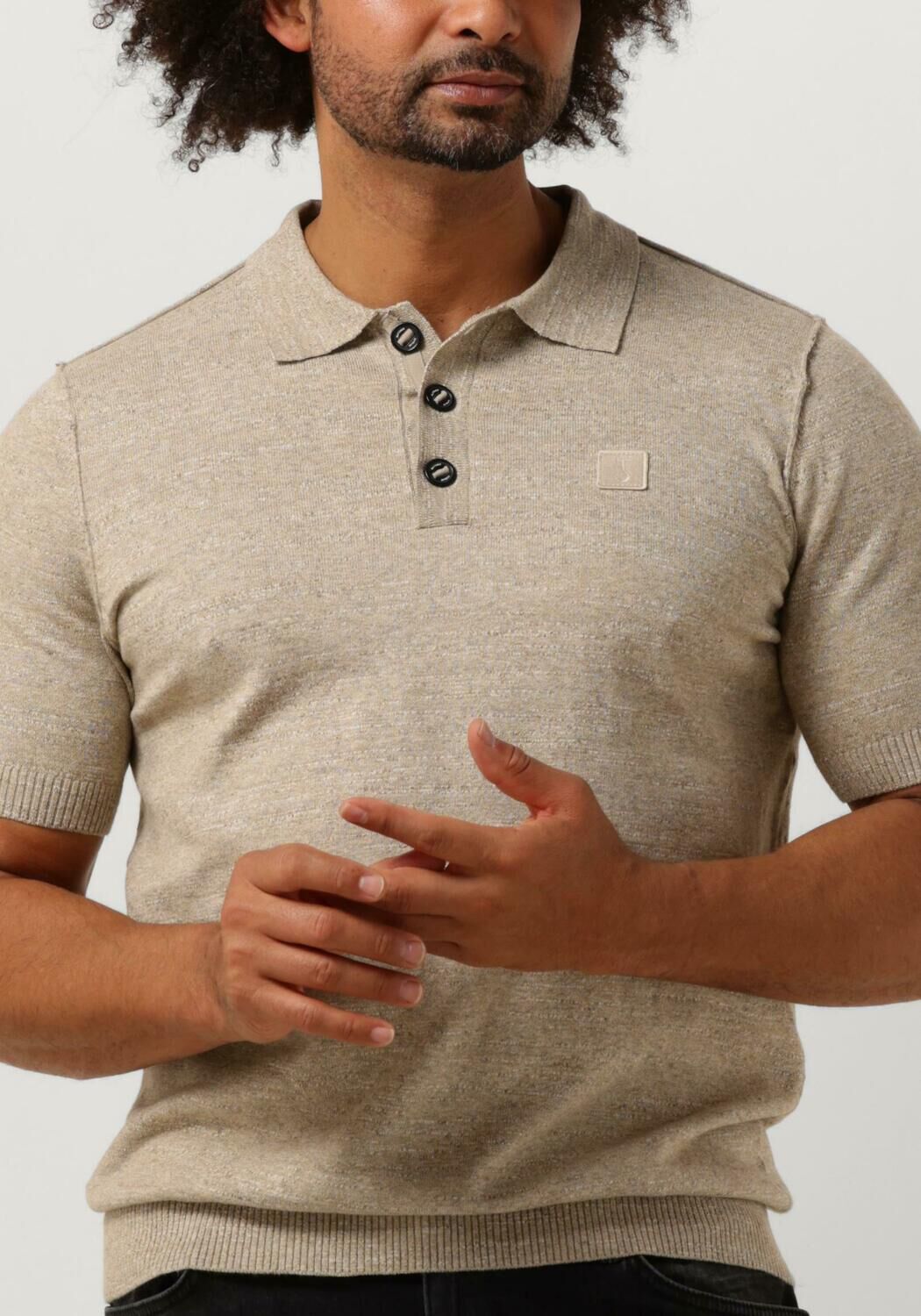 BUTCHER OF BLUE Heren Polo's & T-shirts Lt Clifden Polo Beige