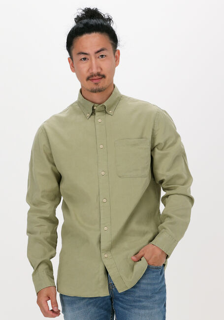 Olijf SELECTED HOMME Casual overhemd REGRICK-SOFT SHIRT - large