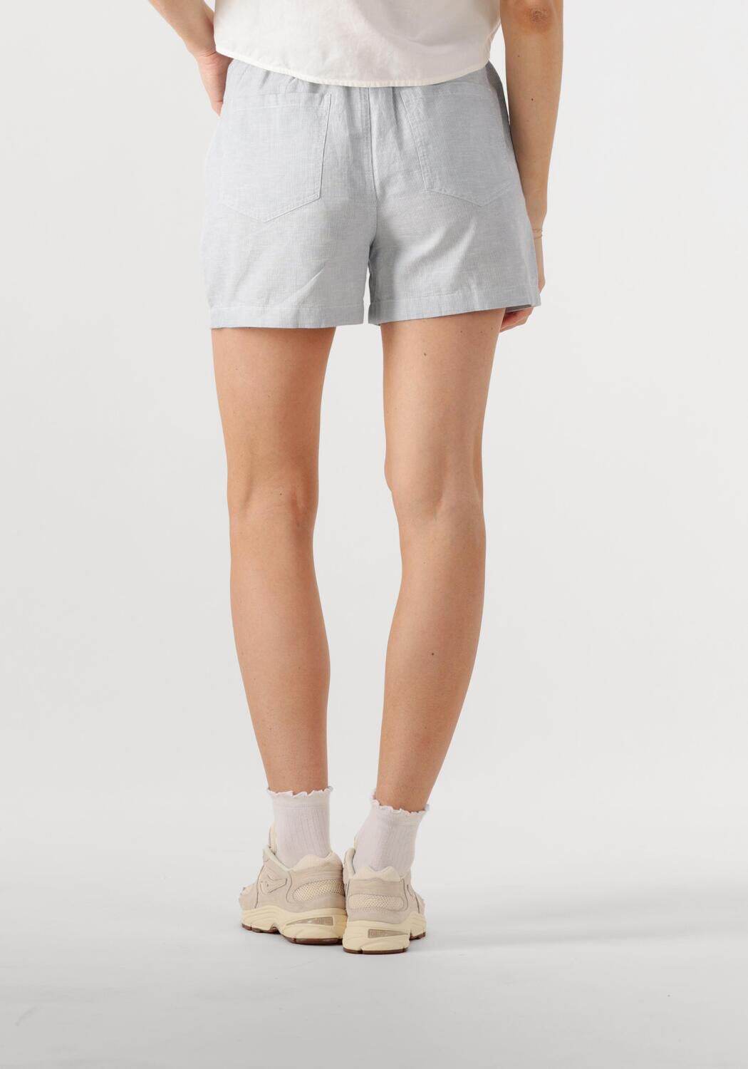 TOMMY JEANS Dames Broeken Tjw Cotton Linen Short Lichtblauw