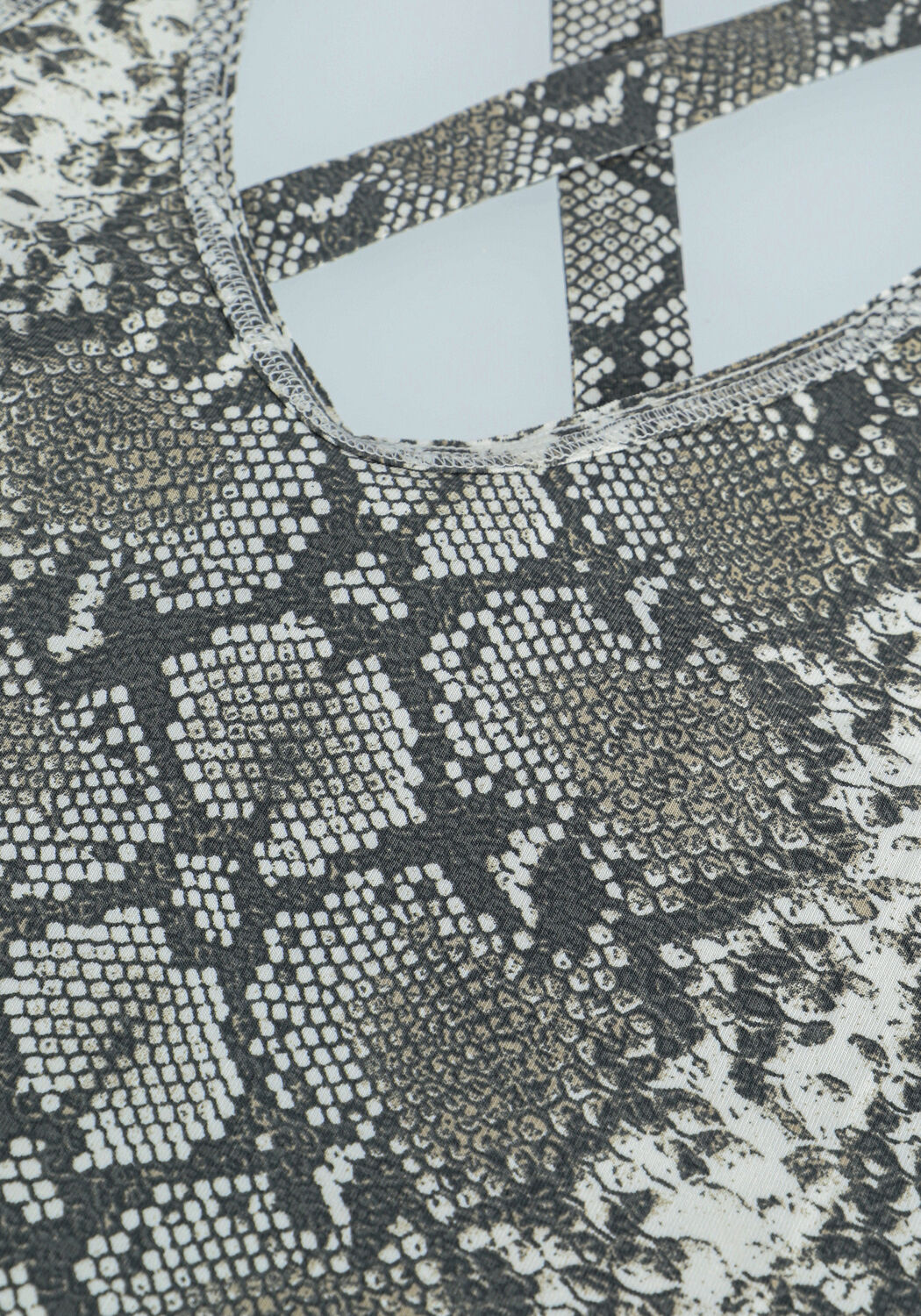 Grijze 10DAYS Top WRAPPER SNAKE - large