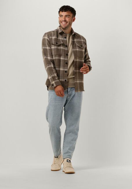 Zand SELECTED MEN Overshirt SLHLOOSEMASON-PABLO LS OVERSHIRT W - large