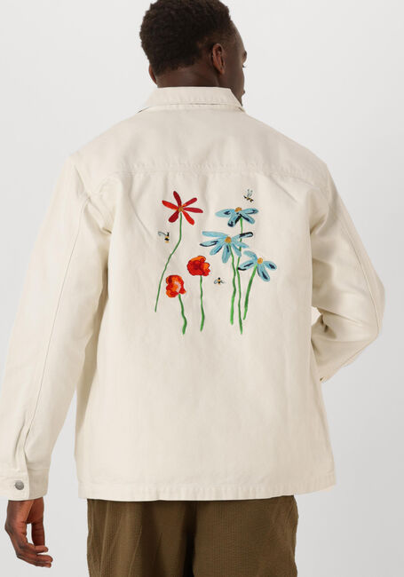 Gebroken wit FORÉT Overshirts ROWAN EMBROIDERY CANVAS OVERSHIRT - large