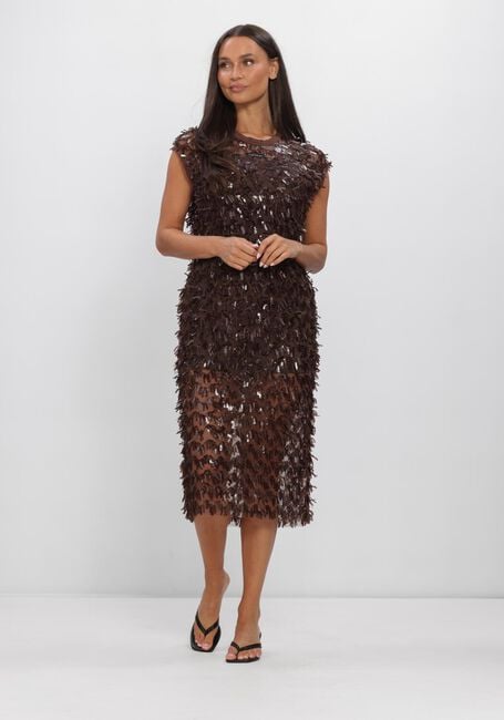 Bruine HAUTE L'AMITI&Eacute; Jurken LIMONE DRESS - large