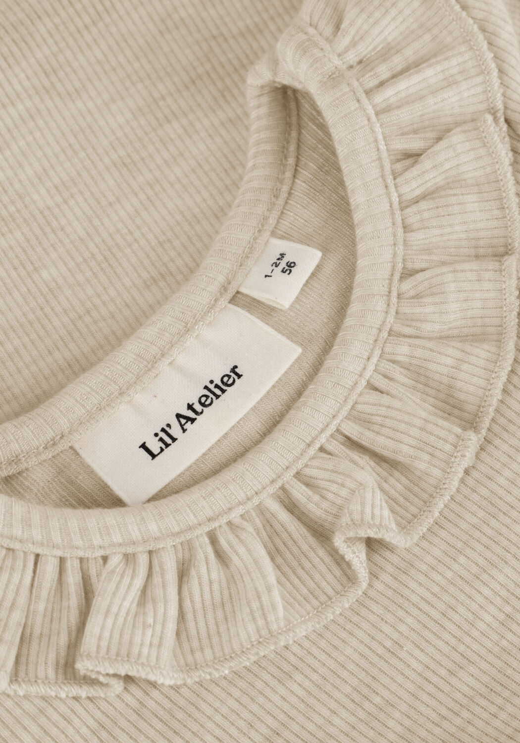 LIL' ATELIER Baby Rompers Nbfdarla Ls Slim Body Lil Beige