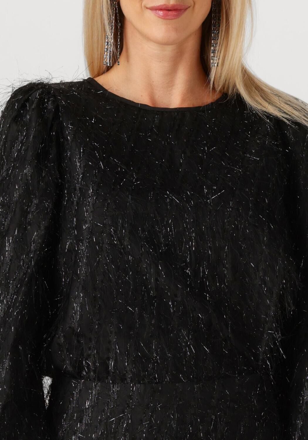 Studio AMAYA Dames Blouses Velvet - Zwart, foto 4