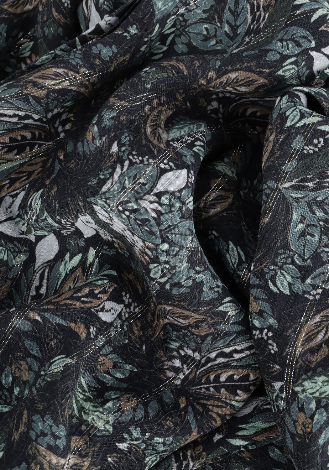 Groene BRUUNS BAZAAR Midi jurk HASSEL FELISA DRESS - large