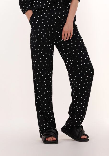 Zwarte MODSTRÖM Wijde broek RIDDER PRINT PANTS - large