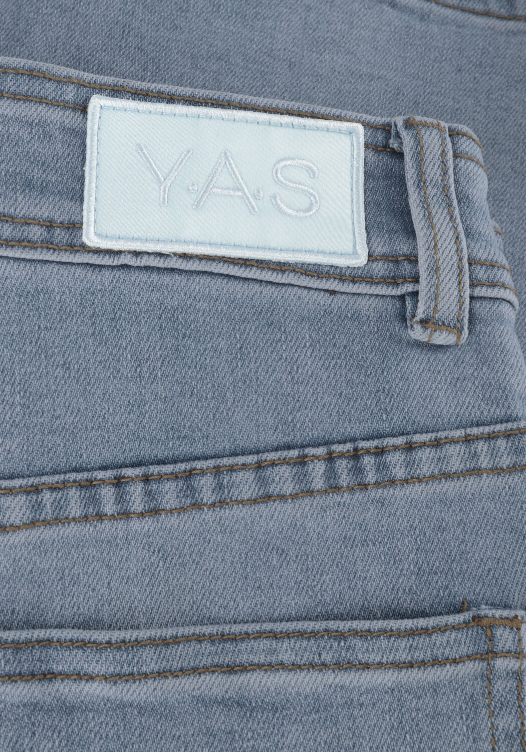 Lichtblauwe Y.A.S. Midirok YASDOLMA HW LONG DENIM SKIRT S. - large