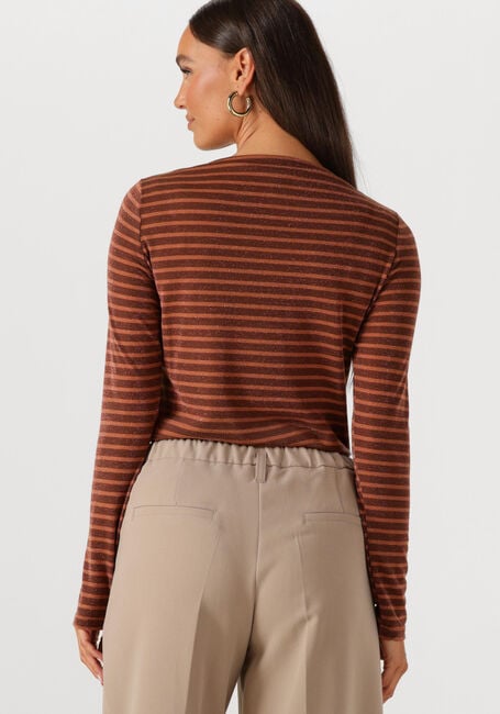 Bruine SUMMUM T-shirt STRIPE LUREX LONGSLEEVE - large