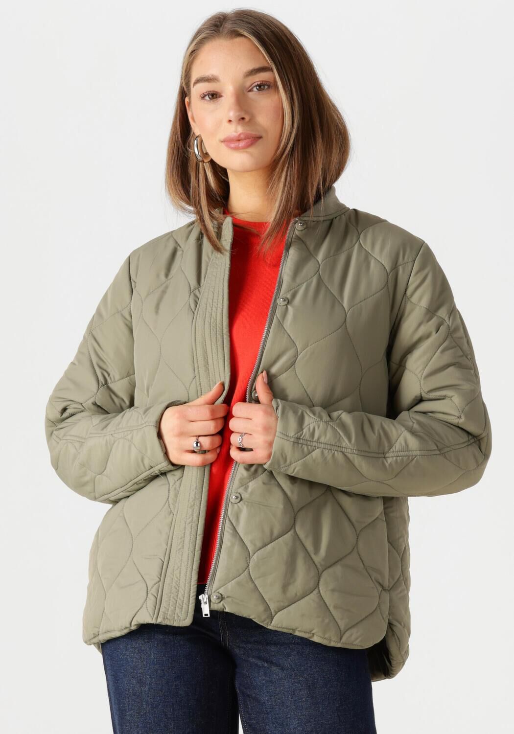 WITHBLACK Dames Jassen Wblcopenhagen Quilted Jacket Groen