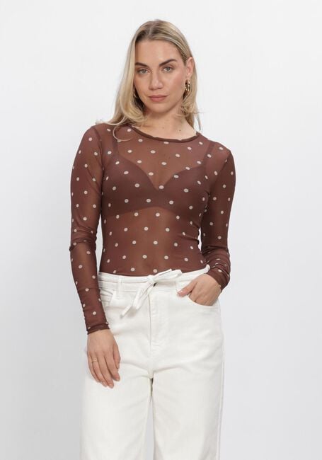 Bruine NEO NOIR Blouses ELLA DOT BLOUSE - large