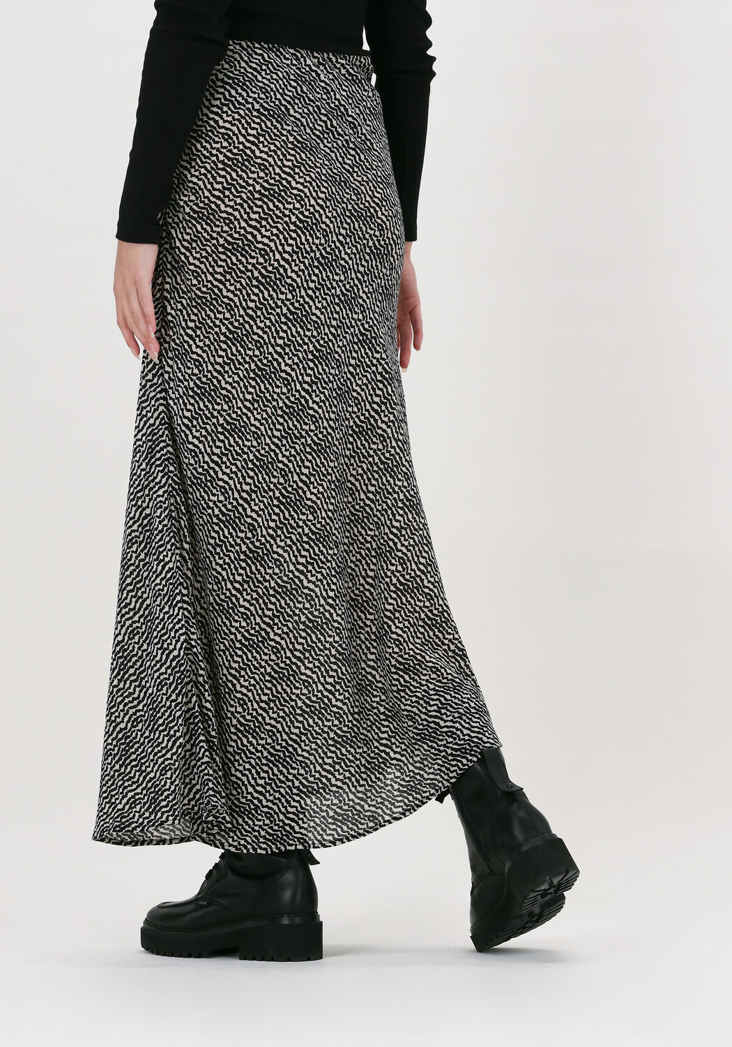 Maxi rok zwart wit online