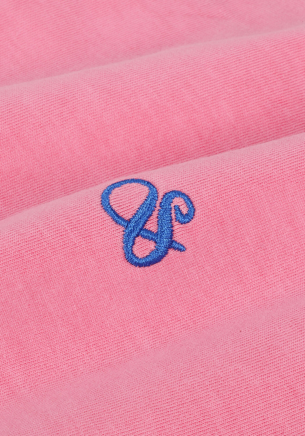 Roze SCOTCH & SODA T-shirt GARMENT-DYED CREWNECK TEE WITH EMBROIDERY LOGO - large