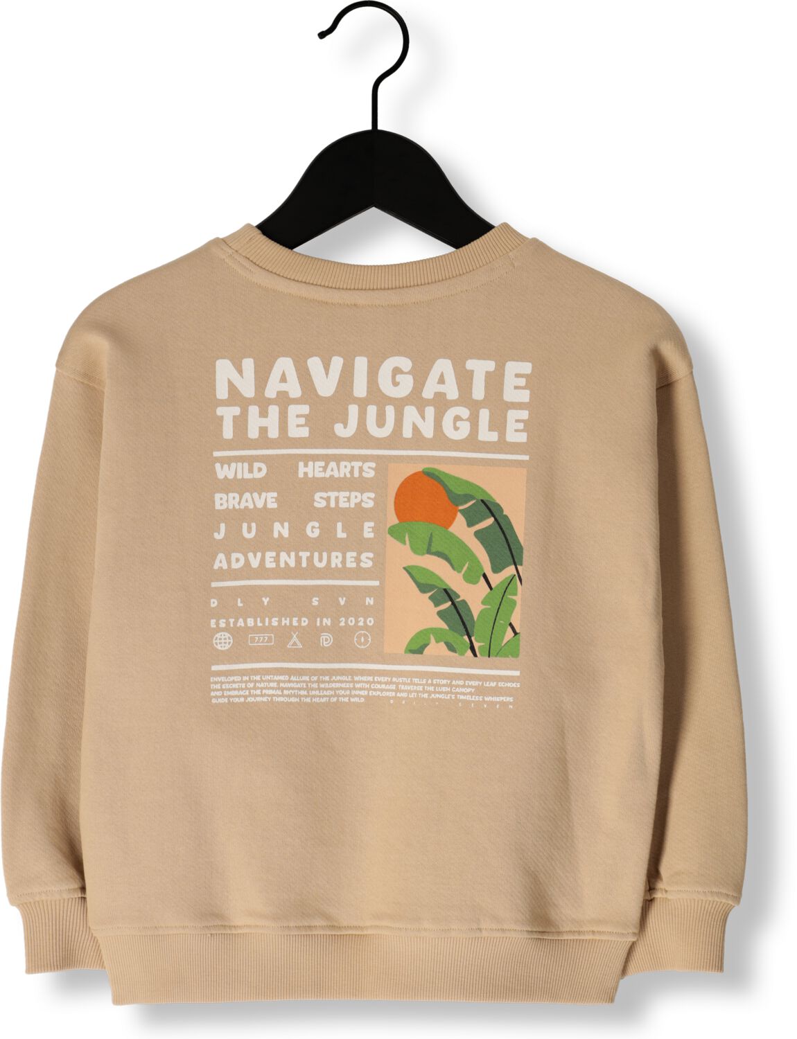 DAILY7 Jongens Truien & Vesten Sweater Oversized Print Zand