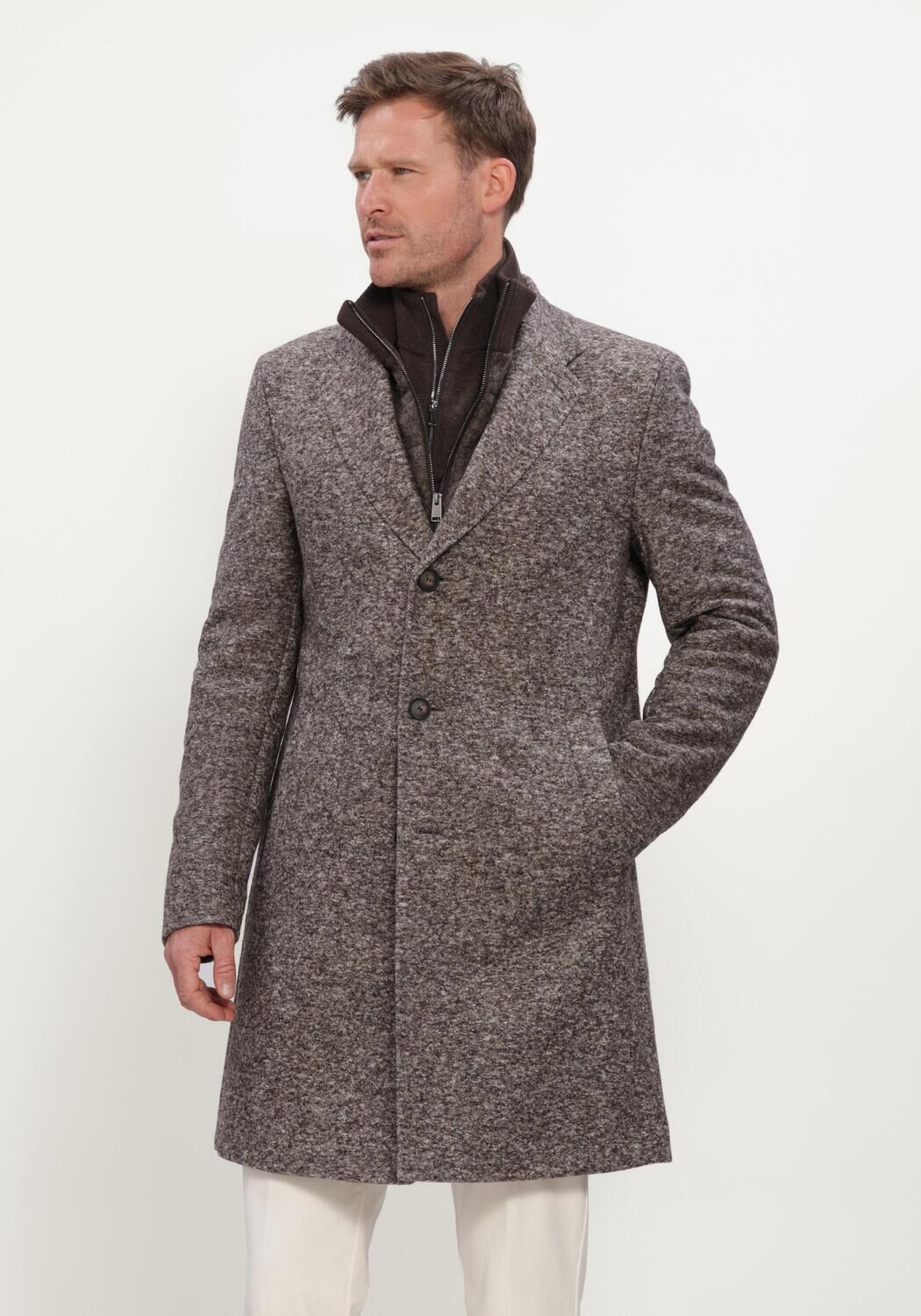 Bruine BOSS BLACK Mantel C-HYDE - large