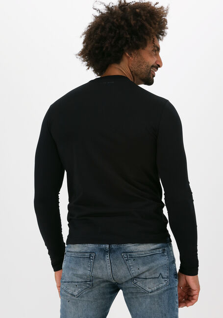 Zwarte PUREWHITE T-shirt ESSENTIAL TEE U NECK LS - large