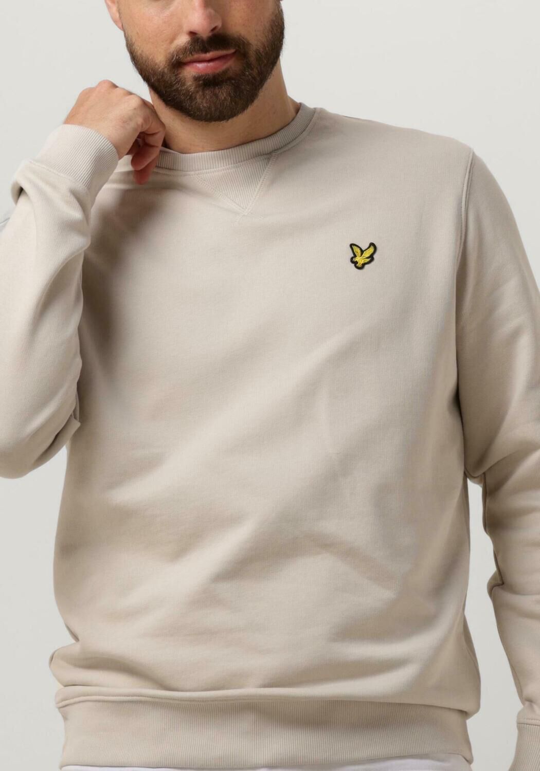 LYLE & SCOTT Heren Truien & Vesten Crew Neck Sweatshirt Beige