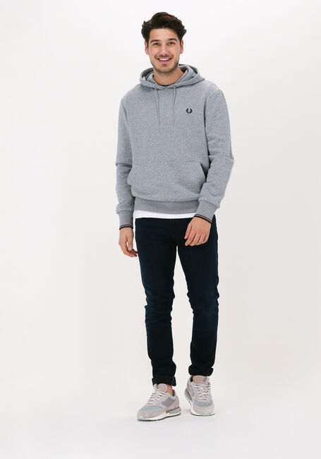 Grijze FRED PERRY Truien/vesten TIPPED HOODED SWEATSHIRT - large