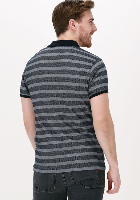 Blauwe DSTREZZED Polo POLO S/S BRICK STRIPE - large
