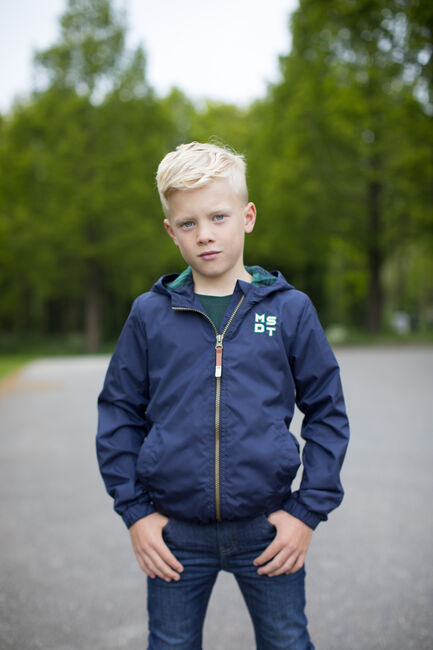 Donkerblauwe MOODSTREET Jack JACKET SOLID - large